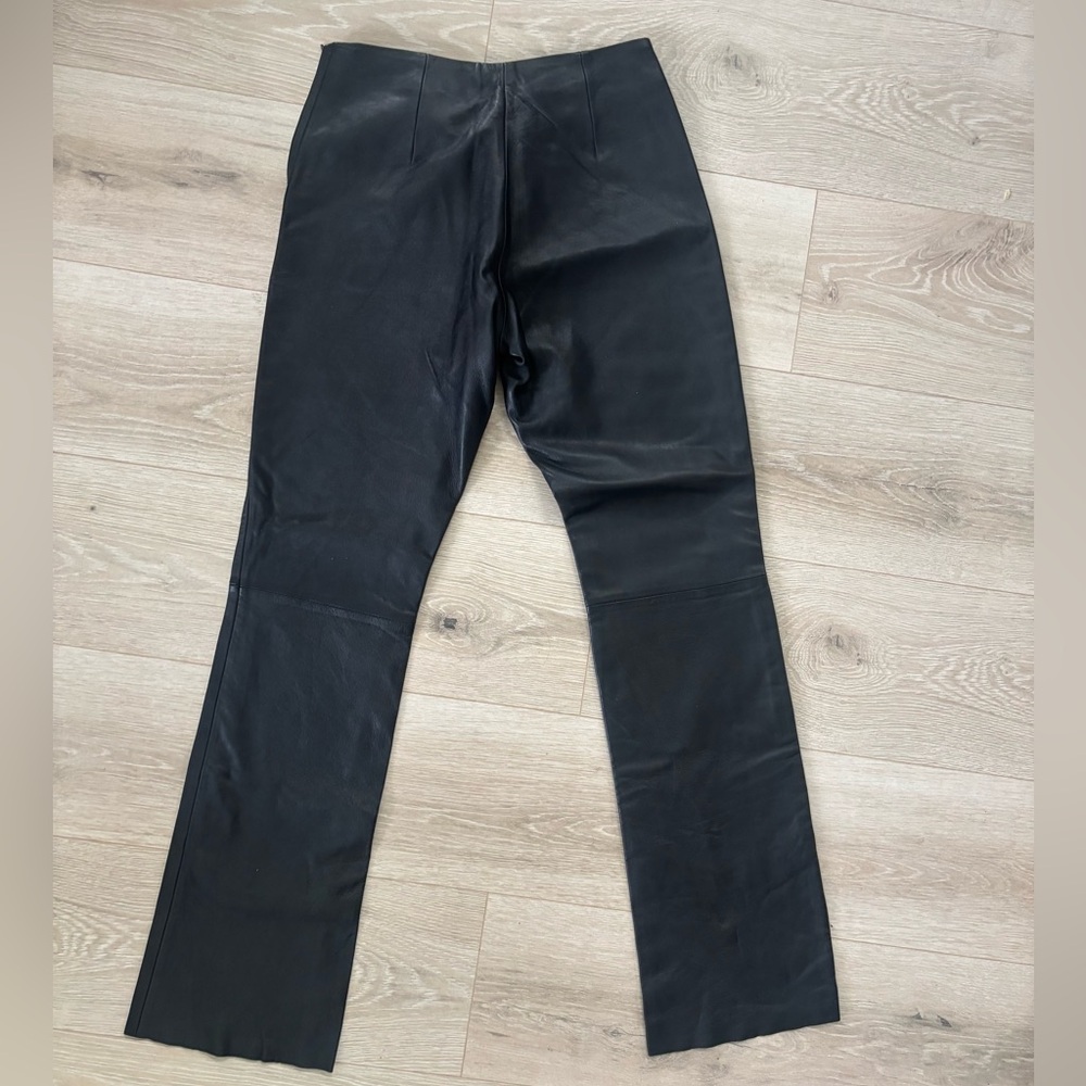 Whet Blu Y2K genuine leather black pants - Picture 4 of 5